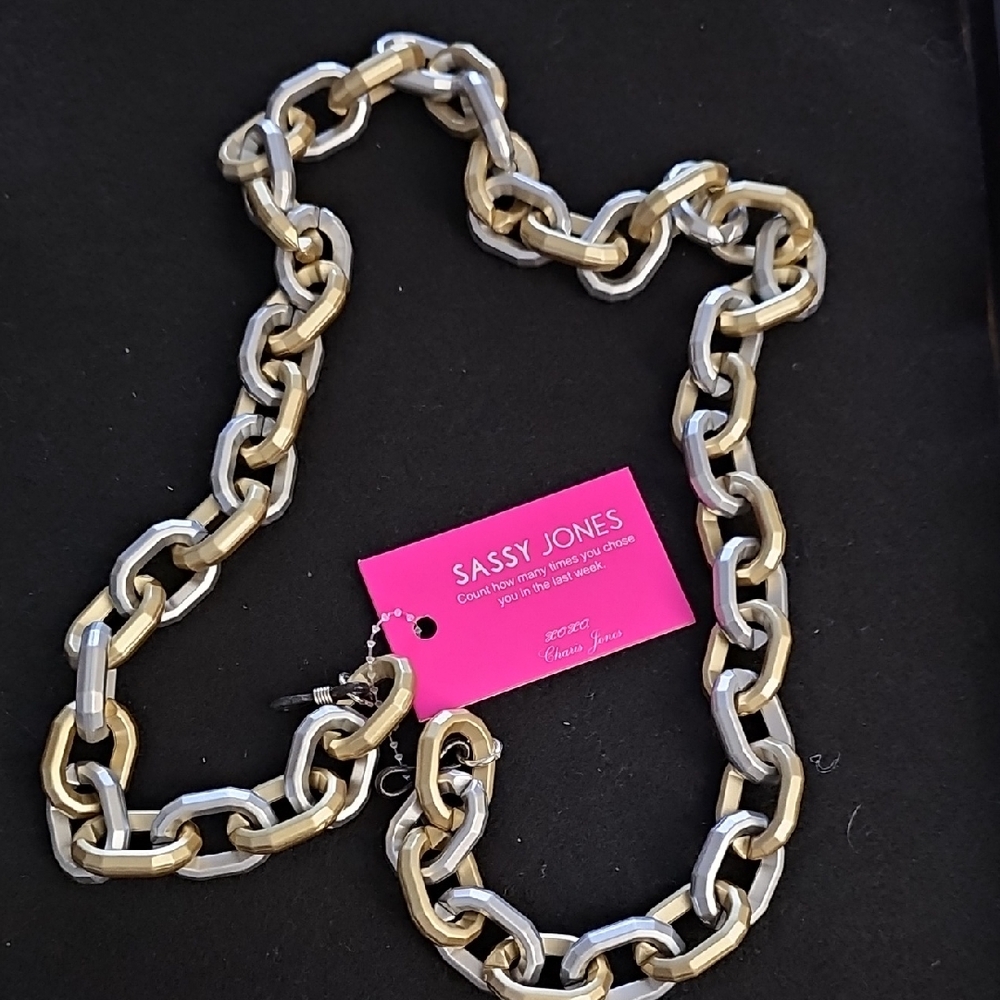 Sassy Jones Two-Tone Chain Necklace